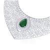 63.93 CTW Royalty Emerald & VS Diamond Necklace 18K White Gold - REF-2690T9X - 39570