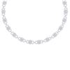 12 CTW Certified SI/I Diamond Halo Necklace 18K White Gold - REF-804K5R - 40079