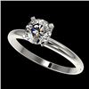 1.06 CTW Certified H-SI/I Quality Diamond Solitaire Engagement Ring 10K White Gold - REF-141W3H - 36