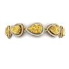 38.99 CTW Royalty Canary Citrine & VS Diamond Bracelet 18K Yellow Gold - REF-436N4Y - 39569