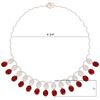 Image 5 : 56.05 CTW Royalty Ruby & VS Diamond Necklace 18K Rose Gold - REF-1145X5T - 39064