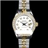 Image 2 : Rolex Ladies Two Tone 14K Gold/SS, Diamond Dial & Diamond Bezel, Saph Crystal - REF-363Y3X