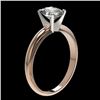 Image 4 : 1.25 CTW Certified VS/SI Quality Oval Diamond Solitaire Ring 10K Rose Gold - REF-370H8W - 32914