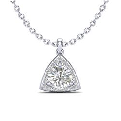 1.50 CTW VS/SI Diamond Certified Necklace 18K White Gold - REF-385Y8N - 20524