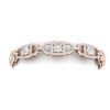 Image 2 : 9 CTW Certified SI/I Diamond Halo Bracelet 18K Rose Gold - REF-804N5Y - 40140