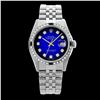 Image 2 : Rolex Men's Stainless Steel, QuickSet, Diam Dial & Diam/Sapphire Bezel - REF-441X8A