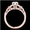 Image 2 : 1.2 CTW H-SI/I Certified Diamond Solitaire Ring 10K Rose Gold - REF-156R4K - 35251