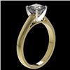 Image 4 : 1.25 CTW Certified VS/SI Quality Cushion Cut Diamond Solitaire Ring 10K Yellow Gold - REF-372W3H - 3