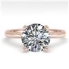 Image 1 : 2.03 CTW Certified VS/SI Diamond Engagement Ring 14K Rose Gold - REF-1012K5R - 30609