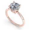 Image 2 : 2.03 CTW Certified VS/SI Diamond Engagement Ring 14K Rose Gold - REF-1012K5R - 30609
