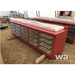 10 FT. 20 DRAWER HEAVY DUTY METAL WORK BENCH