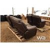 Image 2 : LEATHER COUCH SET