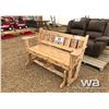 Image 1 : CEDAR GARDEN BENCH GLIDER