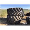 Image 1 : (2) GOODYEAR 900/60R32 COMBINE TIRES