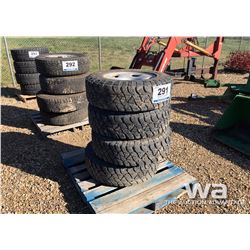 (4) KELLY LT245/75R17 TIRES ON FORD RIMS