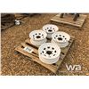 Image 1 : (4) 15" 5 HOLE WHITE RIMS
