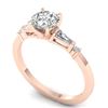 Image 2 : 1.04 CTW Certified VS/SI Diamond Solitaire Ring 14K Rose Gold - REF-179X6T - 30391