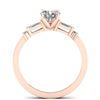 Image 4 : 1.04 CTW Certified VS/SI Diamond Solitaire Ring 14K Rose Gold - REF-179X6T - 30391