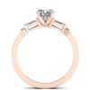 Image 4 : 1.04 CTW Certified VS/SI Diamond Solitaire Ring 14K Rose Gold - REF-179X6T - 30391