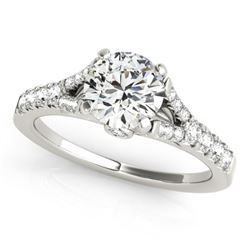 1.25 CTW Certified VS/SI Diamond Solitaire Ring 18K White Gold - REF-192N2Y - 27636