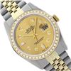 Image 1 : Rolex Ladies Two Tone 14K Gold/ss, Diamond Dial & Diamond Bezel, Saph Crystal - REF-368Y7X