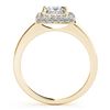 Image 2 : 1.6 CTW Certified VS/SI Princess Diamond Solitaire Halo Ring 18K Yellow Gold - REF-440T8X - 27167