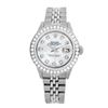 Image 2 : Rolex Ladies Stainless Steel, Diamond Dial & Diamond Bezel, Saph Crystal - REF-355A6N