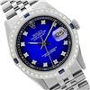 Image 1 : Rolex Men's Stainless Steel, QuickSet, Diam Dial & Diam/Sapphire Bezel - REF-441A8N