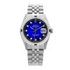 Image 2 : Rolex Men's Stainless Steel, QuickSet, Diam Dial & Diam/Sapphire Bezel - REF-441A8N