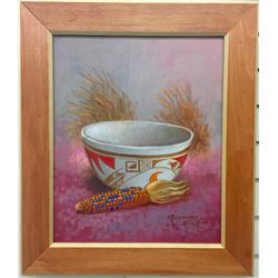 Original Oil Painting Robert Yellowhair (1937-2016)