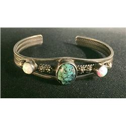 Vintage Bracelet Turquoise and Opal