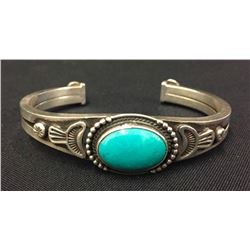 Sterling and Turquoise Bracelet - Chee