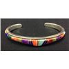 Image 1 : Multi Stone Inlay Bracelet - Calvin Begay