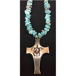 Hopi Overlay Necklace with Turquoise