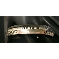 Coin Silver Hand Forged Ingot Bracelet