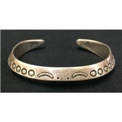 Coin Silver Hand Forged Ingot Bracelet