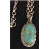 Image 1 : Navajo Turquoise Necklace - Handmade Chain
