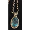 Image 1 : Navajo Turquoise Necklace - Handmade Chain