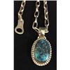 Image 3 : Navajo Turquoise Necklace - Handmade Chain