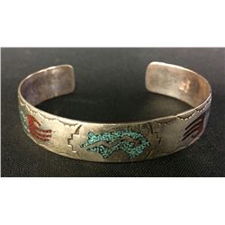 Vintage Navajo Inlay Bracelet