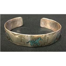 Vintage Navajo Inlay Bracelet