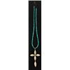 Image 3 : Turquoise and MOP Cross Necklace