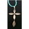 Image 7 : Turquoise and MOP Cross Necklace