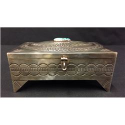 Navajo Sterling Silver and Turquoise Box