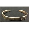 Image 1 : Coin Silver Hand Forged Ingot Bracelet