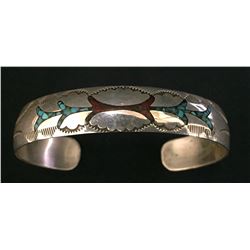 Vintage Navajo Inlay Bracelet