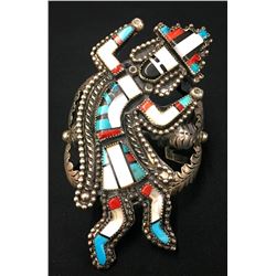 Large Rainbow Man Inlay Cuff Bracelet