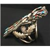 Image 3 : Large Rainbow Man Inlay Cuff Bracelet