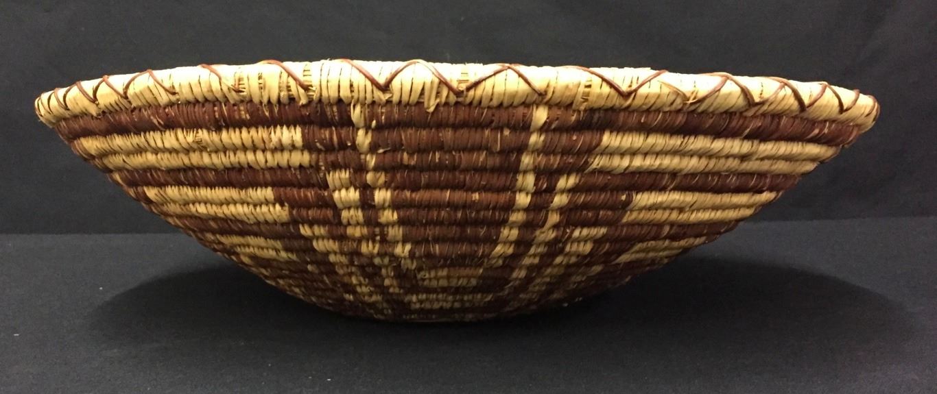 Vintage Tohono O'odham Basket Squash Blossom