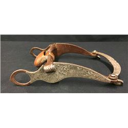 Diablo Horse Bit With Silver Overlay